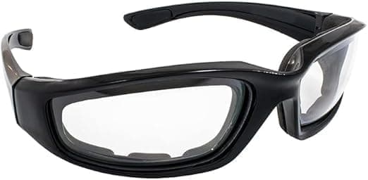 Motorcycle Transitional Sunglasses for Men and Women (BRO Black Clear Lens) - AGA
