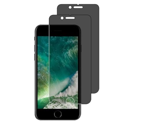 Tempered Glass Anti-Spy for iPhone 7 Plus/iPhone 8 Plus, [Pack of 2] Anti-Spy Privacy Glass Screen Protector for iPhone 7 Plus/iPhone 8 Plus 5.5 Inches