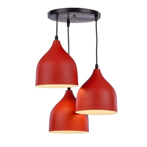 Generic High Quality, Modern Design Ceiling Lamp, For Living Room, Bedroom, Or Hall - Red