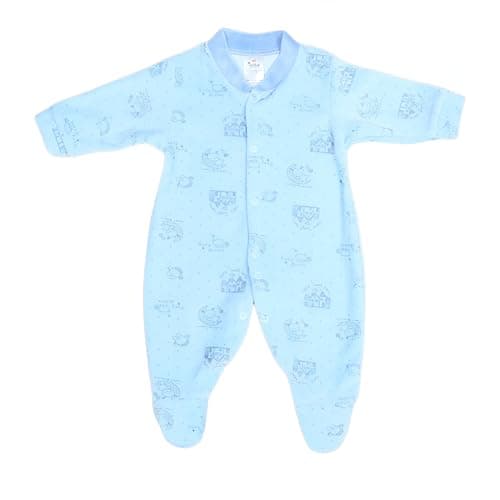 Papillon Boys Long Sleeves Bodysuit Printed Shapes Baby and Toddler Sleepers (pack of 1) One piece outfit