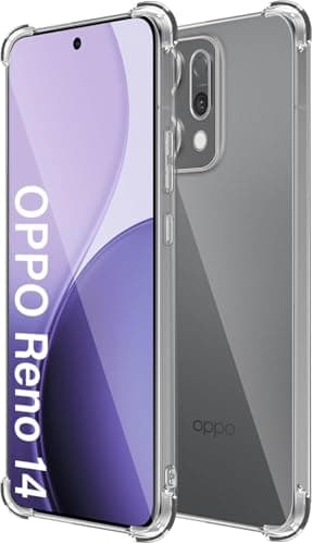 Cover Compatible with OPPO Reno 14 5G Cover, Anti-Yellowing Case, Anti-Scratch, Shockproof Ultra Slim Soft Silicone TPU Slim Case (Shockproof) Cellular phone case