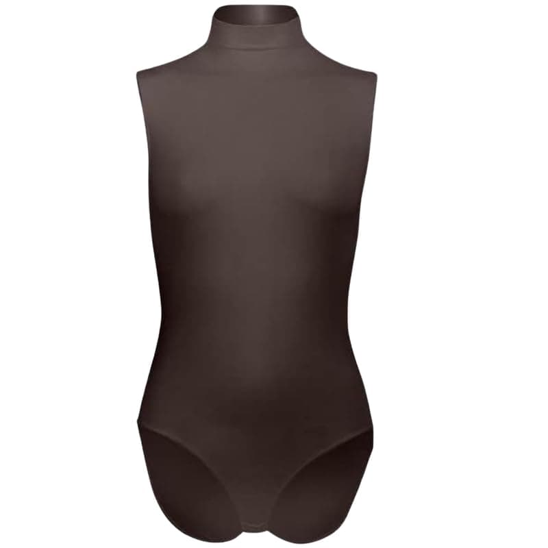 Silvy Womens Wave1 High Neck Sleeveless Bodysuit Underwear Base Layer (pack of 1) Leotard