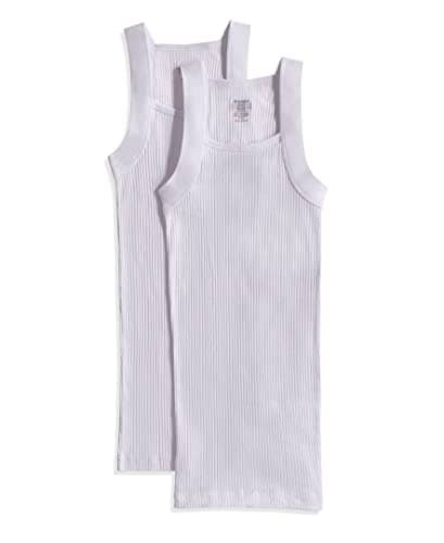 2(X) IST mens Essential Cotton Square Cut Tank 2-pack Base Layer Top (pack of 2) Shirt