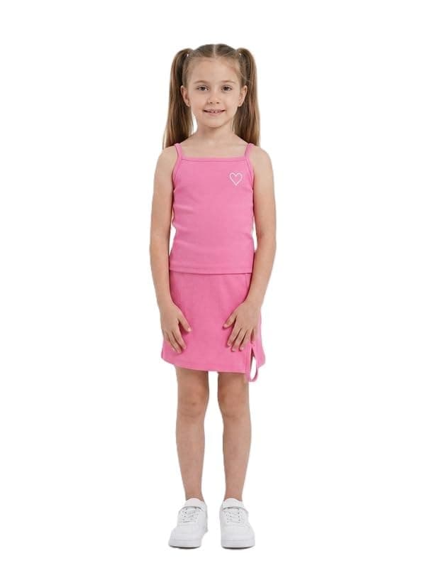 Pebeo Girls Solid Top Pocket Fashion Stylish Set Pink 6Y Coordinated outfit