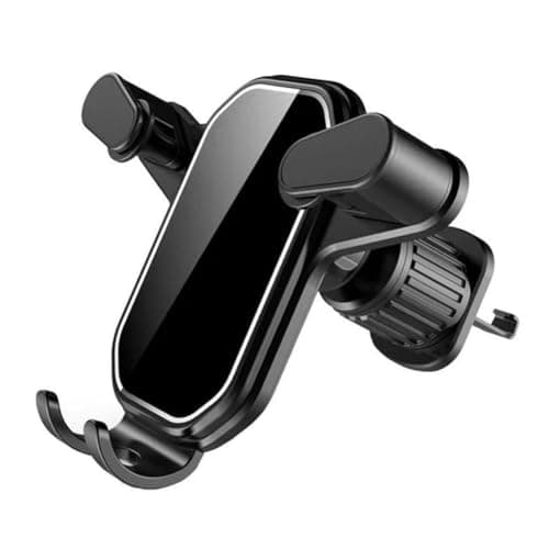 Car Mobile Holder Mount On The Outlet Of The Air Conditioner For Car - Mobile Phone Holder For Car - Car Air Conditioner Holder - (Black) - SACAR Portable electronic device mount