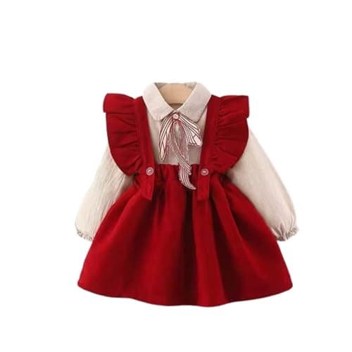 Mizah Girls Dress Set with Shirt - Elegant Bow & Ruffle Design, Perfect for Occasions, Parties, Trips