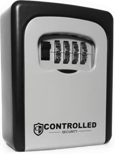 Digital Key Safe Wall Mounted Lock Box for Indoor Outdoor Security Access