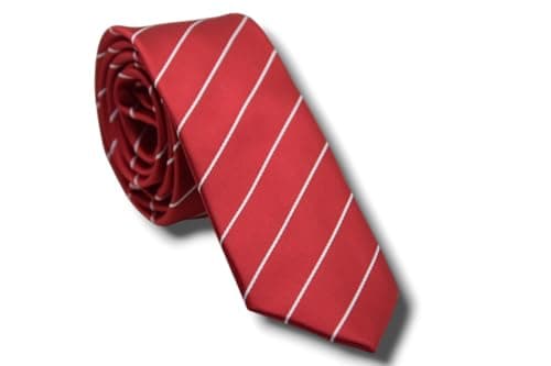 Marco Capelli Necktie For Men Navy-Red Striped 6CM M5