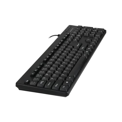 MT-K100 USB Standard Wired Keyboard With Arabic Layout – Black