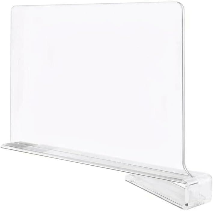 Transparent Acrylic Shelf Divider Closet Organizer for Clothes and Bags