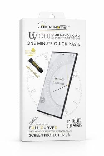 UV Glue Tempered Glass Screen Protector for Infinix Hot 60 Pro Plus – Full Curved 9H Hardness, Bubble-Free Installation with Nano Liquid Adhesive