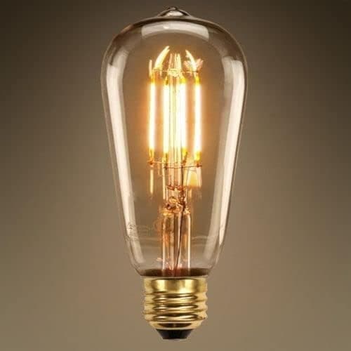 SUNFLOWER E27 Edison E27 4W LED Filament Technology Pocket Decorative Bulb Vintage Vintage Ampoule Replacement Capability Bright Yellow