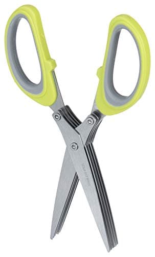 Stainless Steel Vegetables Scissors (Green) 5 Blades