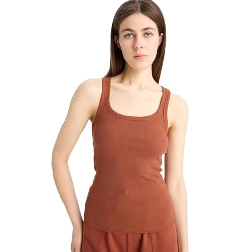 DeFacto Womens Core Slim Fit Round Collar Knitted Athlete Athlete (pack of 1) Shirt