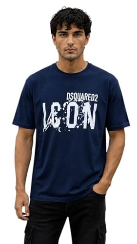 Miza Men's Casual Printed Milton Stretch Round Neck T-shirt Suitable for Outdoor and Daily Use