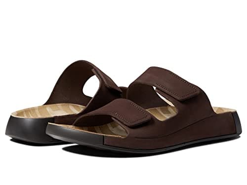 ECCO Mens 2ND Cozmo Soft Leather Sandals, Mocha, 10 UK