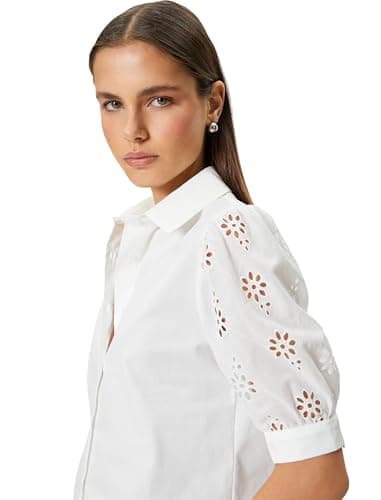 KOTON Womens Puff Sleeve Shirt Classic (pack of 1)