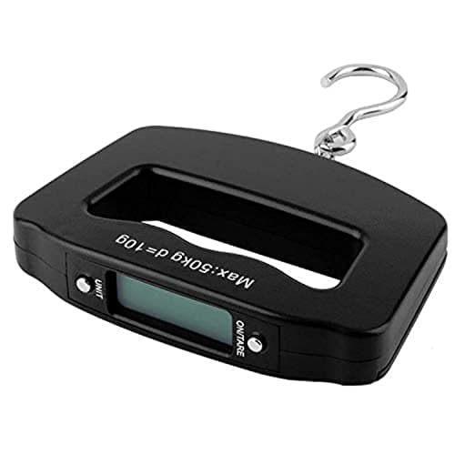 50KG DIGITAL LCD PORTABLE HANGING WEIGHING LUGGAGE HOOK SCALE SUITCASE BAG Weigh scale
