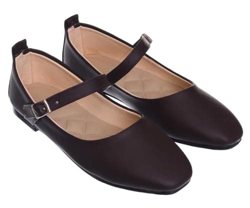 B&W womens B&W-W091-Brown Sneaker
