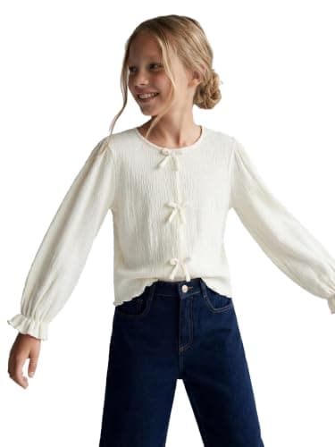LC WAIKIKI Girl Girls' T-shirt with Bow Detail
