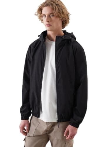 LC WAIKIKI Regular Fit Hooded Men's Raincoat Coat