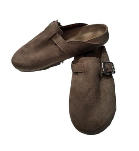 Stylish Women's Flat Clogs - beige Sandal