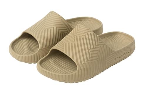 Romba Men's Comfortable Fashion Design Anti-Slip Black Beige Green Home Beach Slippers Sandal