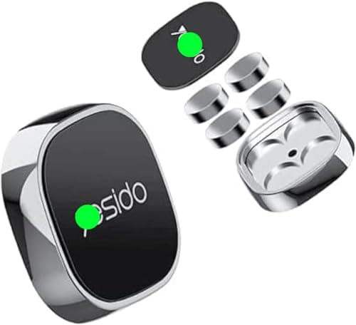 Magnetic Car Phone Holder - Super Compact - Wall Mount - Car Dashboard Desktop Holder for Car and Home Indoor Use - Well-known Brand - C81 - KaberTrade Portable electronic device mount