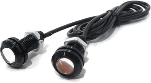 High Power LED Eagle Eye Lamp Daytime Running Light Bulb Car Motorcycle Reverse Fog Light 12V Waterproof - (White - 2 Pack) - by KaberTrade