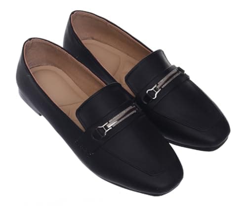 B&W womens B&W-W090-Black Sneaker