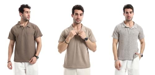 Red Circle Mens Bundle of 3 Ivory Dune Relaxed T-Shirt Bundle of 3 Ivory Dune Relaxed T-Shirt