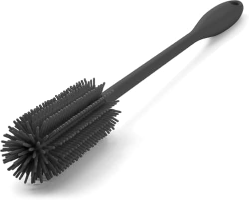 Silicone Bottle Brush Long Handle Cleaner for Jars Mugs and Glassware