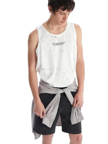LC WAIKIKI Man Printed Crew Neck Men's Sleeveless T-Shirt