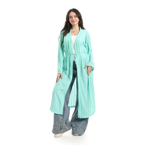 Andora Womens Self Pattern With Belt Cardigan (pack of 1) Sweater