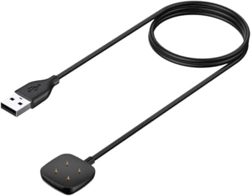 Compatible with Fitbit Versa 3 / Versa 4 / Sense/Sense 2 Charger, Replacement Charging Cable USB Dock for Versa 4 / Smartwatch Electronic cable