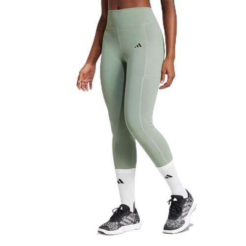 adidas opt rib 7/8 l gym & training tights (7/8) for women size Pants