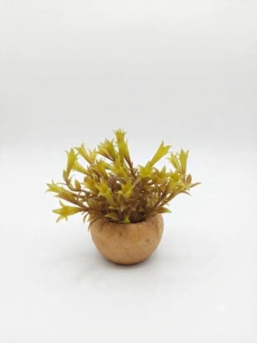 Yellow Artificial Flowers in Round Pot for Home Office Decoration | Do not need watering, realistic appearance, table shelves, entrance and bedrooms, suitable for gift