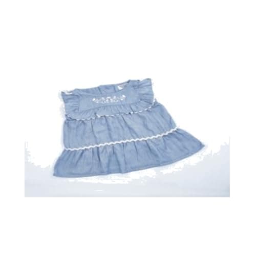 lovely land baby-girls Embroidered Dress with a Sparkly Fabric Dress (pack of 1)