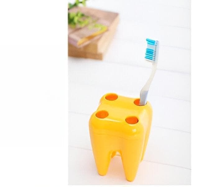 Grooming Tool Keeper - Versatile Tooth-Shaped Holder for Toothbrushes, Razors, and Barber Supplies, Adding a Fun and Practical Touch to Your Bathroom or Barber Shop (2)