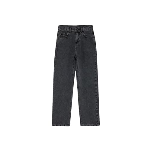 DeFacto Boy Casual Wide Leg Denim Trousers F0453A8, Black5/6 Y