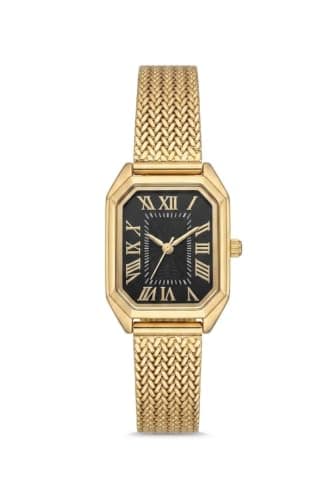 Elegant Ladies Watch with Elegant Design and Luxury Touch, Suitable for Occasions, Parties and Daily Use, Adds a Unique Touch to Your Look and Match Easily with Various Outfits(Black Minia)