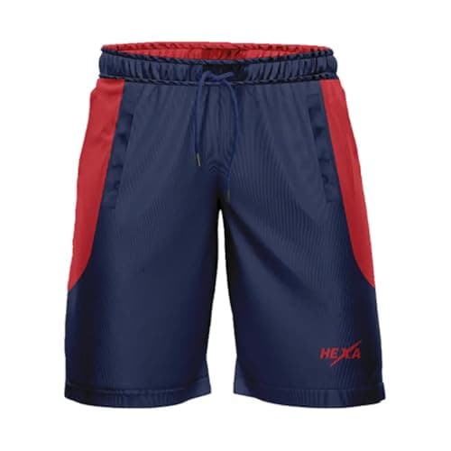 HEXA SPORTS WEAR P25 Men’s Dry-Fit Sports Shorts – Polyester Athletic Training Shorts with Pockets, Breathable Gym & Casual Wear