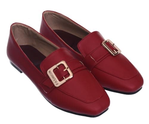 B&W womens B&W-W083-Burgundy Sneaker