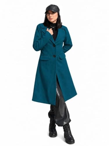 Women's Broadcloth Coat - Petrol | Broadcloth Fabric, Petrol