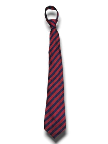 Marco Capelli Children's Tie Pre-Tied Striped Burgundy-Navy Color Necktie