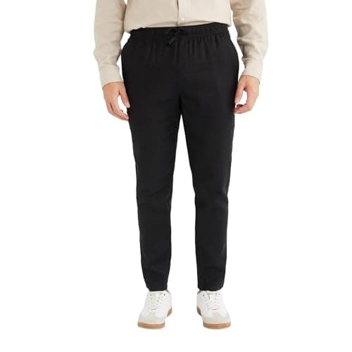DeFacto Mens Casual Jogger Fit Woven Bottom Trousers Trousers (pack of 1) Pants
