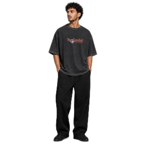 Vintage Oversized YC-DoIt T-Shirt, 95% Cotton 5% Lycra Short Sleeve Crew Neck Casual Tee with Durable DTF Print for Men and Women From N-Welt