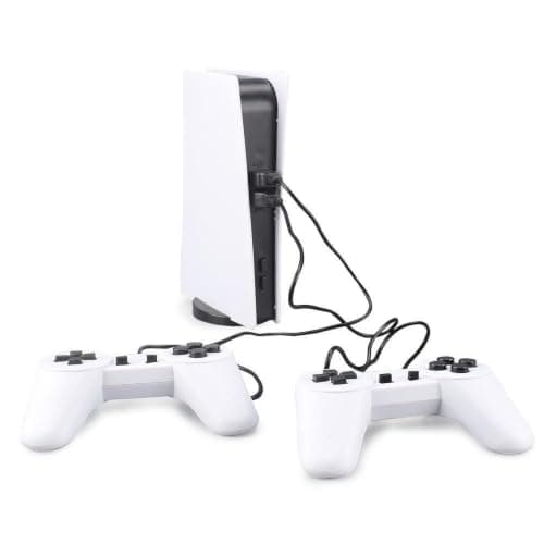 VAORLO GS5 Retro TV Video Game Console with 2 Wired Controllers | 8-Bit Gaming, AV Cable Included, 2-Player Support, Built-in Games, 5V Power Adapter