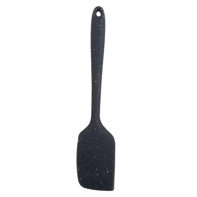 Silicone nonstick spatulas, High Heat Resistant to 480°F, Spatula for for Fish,spatula for soup Cooking Spoon Ladle for Soup, Sauce, Cooking, Salad Dressing black with white spotted premium