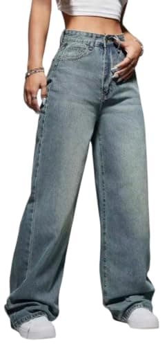 DALY Wide Leg Jeans Pants